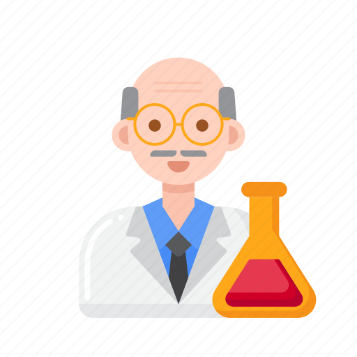 Chemist, male, scientist, researcher, man icon - Download on Iconfinder