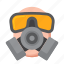 gas, mask, laboratory, equipment 
