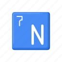 nitrogen, n, chemistry, periodic, table