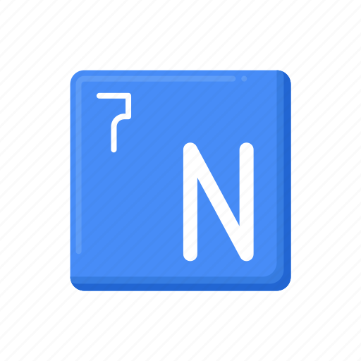 Nitrogen, n, chemistry, periodic, table icon - Download on Iconfinder