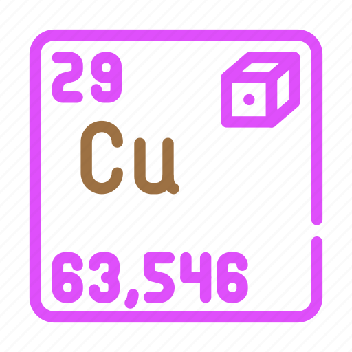 Copper, chemical, element, chemistry, science, laboratory icon - Download on Iconfinder