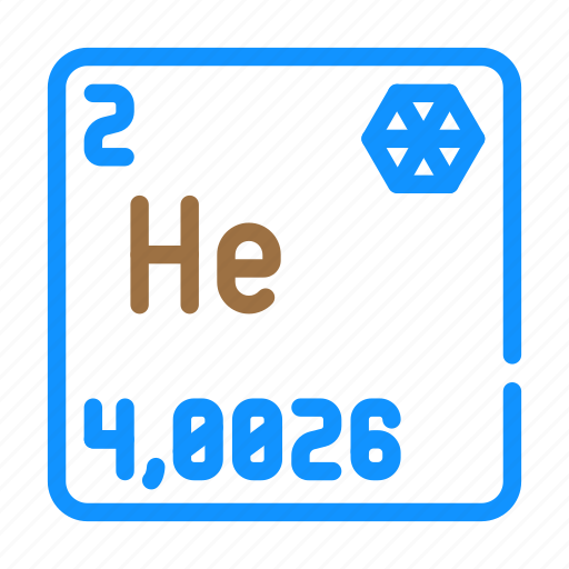 Helium, chemical, element, chemistry, science, laboratory icon - Download on Iconfinder