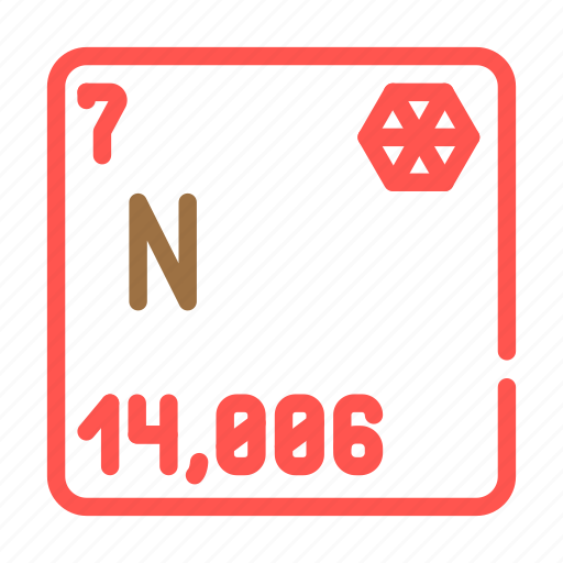 Nitrogen, chemical, element, chemistry, science, laboratory icon - Download on Iconfinder