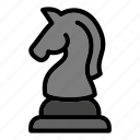 business, chess, knight, party, play, silhouette
