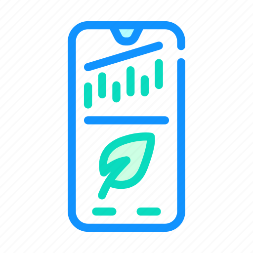 Phone, application, monitoring, chia, cryptocurrency, rate icon - Download on Iconfinder
