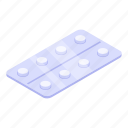 cartoon, isometric, medical, narcotic, package, pill, prescription