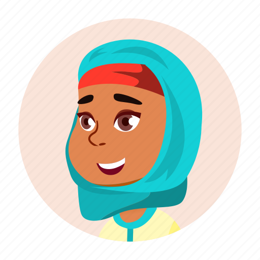 Arab, child, emotion, expression, face, girl, people icon - Download on Iconfinder