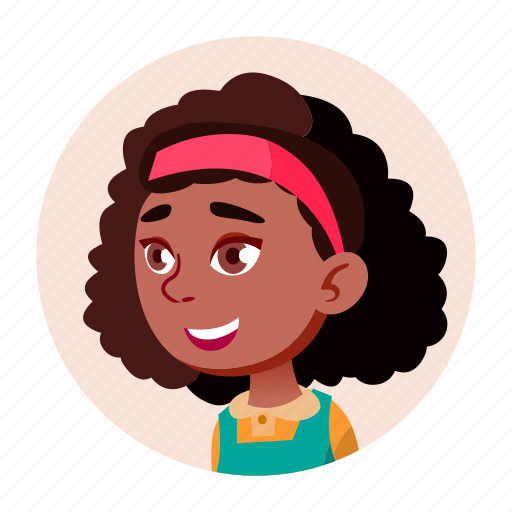 African, black, child, expression, face, girl, people icon - Download on Iconfinder