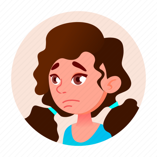Avatar, child, emotion, expression, face, girl, people icon - Download on Iconfinder