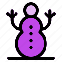 1, snowman, holidays, childhood, winter, snow