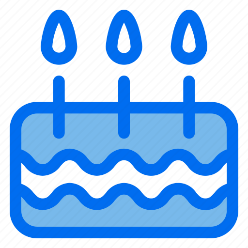 1, cake, candles, food, sweet, brithday icon - Download on Iconfinder