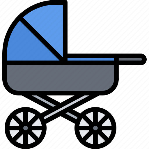 Child, stroller, kid, baby, toy, childhood icon - Download on Iconfinder