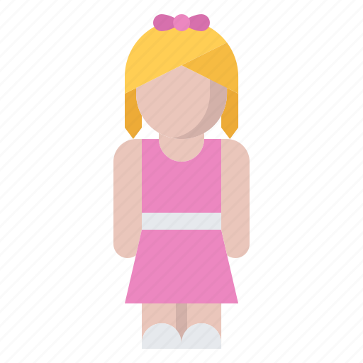 Child, childhood, clothes, girl, kid, toy icon - Download on Iconfinder