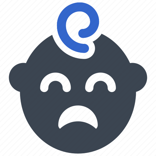 Crying, angry, cry, emotion, sad, baby face icon - Download on Iconfinder