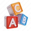 illustration, alphabet, blocks, child, abc, kid, baby, toy 