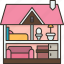 doll, house, interior, miniature, play 