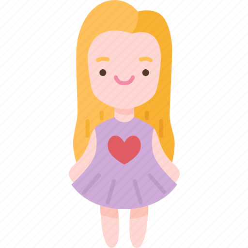 Doll, girl, cute, kid, play icon - Download on Iconfinder