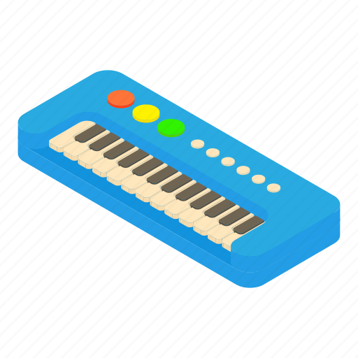 Cartoon, color, design, instrument, piano, synthesizer, toy icon - Download on Iconfinder