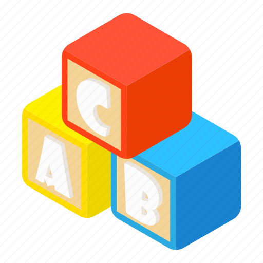 Alphabet, block, cartoon, cube, play, toy, wooden icon - Download on Iconfinder