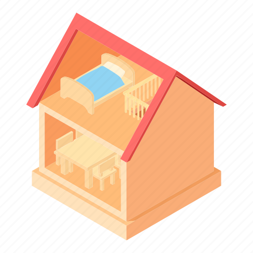 Building, cartoon, colorful, home, house, section, toy icon - Download on Iconfinder