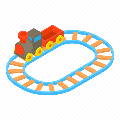 Carriage, cartoon, locomotive, railroad, toy, train, transportation icon - Download on Iconfinder