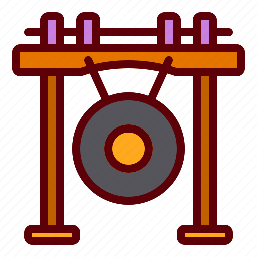 China, chinese, gong, instrument, traditional icon - Download on Iconfinder