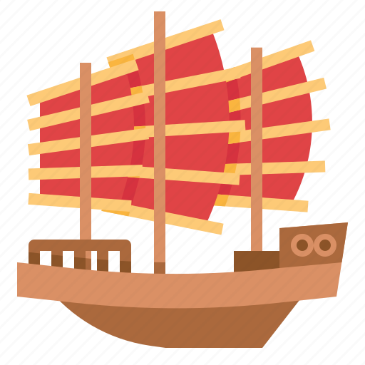 Chinese, sailboat, ship, transport, transportation icon - Download on Iconfinder