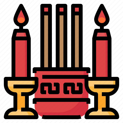 Candle, chinese, incense, new, year icon - Download on Iconfinder