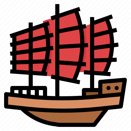 Chinese, sailboat, ship, transport, transportation icon - Download on Iconfinder