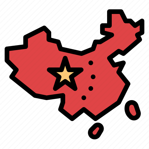 China, country, geography, location, map icon - Download on Iconfinder