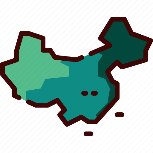 China, map icon - Download on Iconfinder on Iconfinder