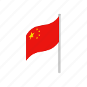 china, chinese, country, flag, isometic, nation, national