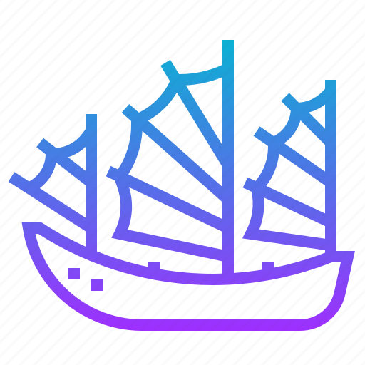 Boat, chinese, junk, ship icon - Download on Iconfinder