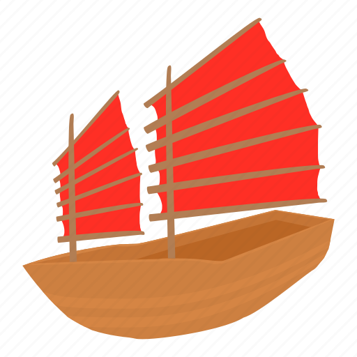 Cartoon, chinese ship, etching, history, hong, ship, travel icon - Download on Iconfinder