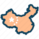 chinese, map, china, country, location