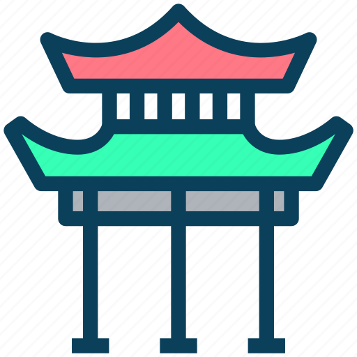 Chinese, gate, torii, festival, building icon - Download on Iconfinder