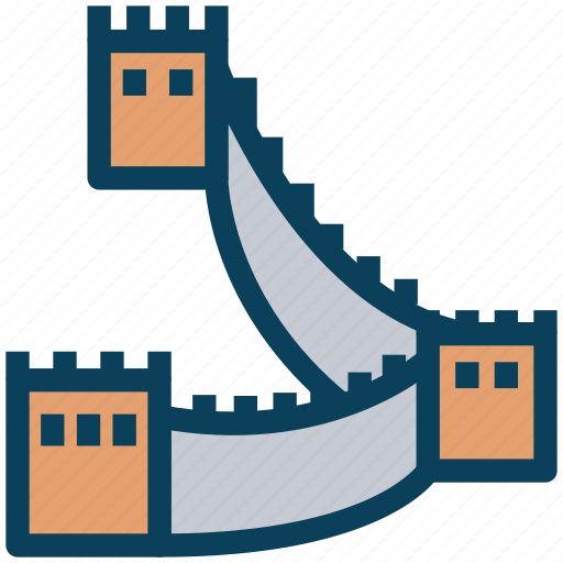 Chinese, house, road, great wall icon - Download on Iconfinder