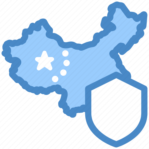 Chinese, map, china, country, location, protection icon - Download on Iconfinder