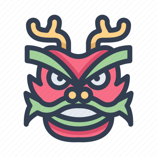 Chinese, event, festival, new, year, dragon, head icon - Download on Iconfinder