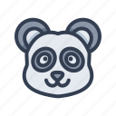chinese, event, festival, new, year, panda, animal, face, cute