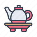 chinese, event, festival, happy, year, teapot, drink, tea, cup