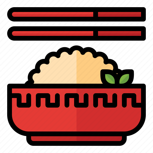 Chinese, food, meal, cuisine, fried, rice, bowl icon - Download on Iconfinder
