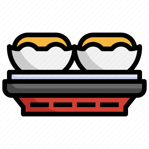Egg, tart, food, dessert, chinese, restaurant icon - Download on Iconfinder