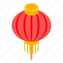cartoon, china, isometric, japanese, lantern, paper, red
