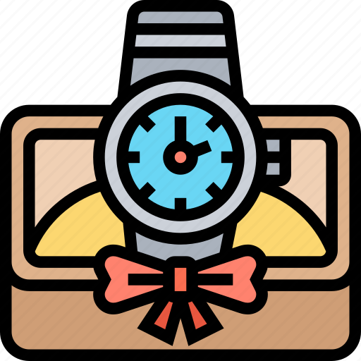 Gifts, watch, present, celebration, reward icon - Download on Iconfinder