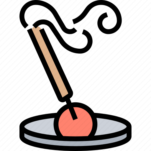 Incense, stick, burn, aromatherapy, relaxation icon - Download on Iconfinder