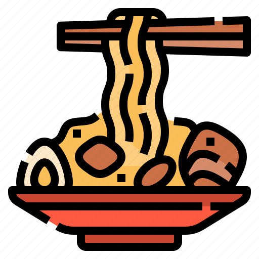 Egg, noodles, pork, ramen, spaghetti, sticks, yakisoba icon - Download on Iconfinder