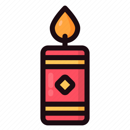 Candle, flame, candlelight, fire, wax, chinese icon - Download on Iconfinder
