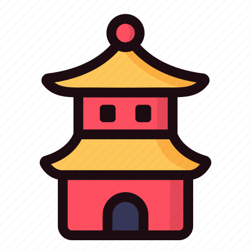 Pagoda, temple, landmark, shrine, tower icon - Download on Iconfinder
