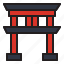 chinese, torii, gate, chinese new year 